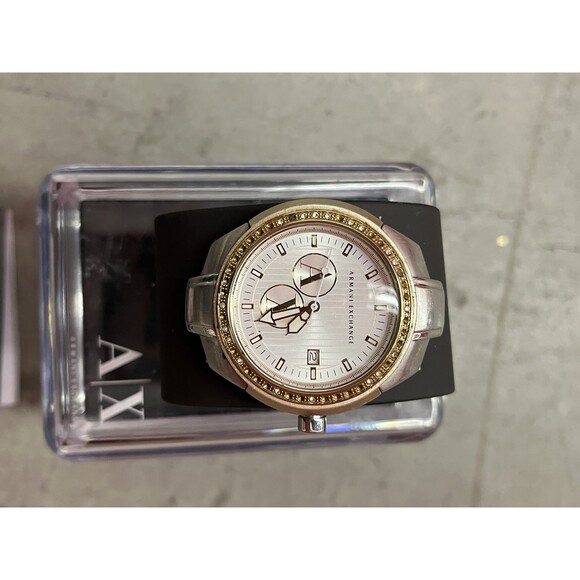 Armani Exchange Women's Analog Silver Dial Watch - AX5023 - Date - Authentic NOS - Picture 3 of 7